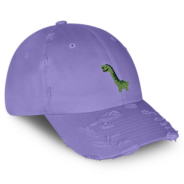 Apatosaurus Dinosaur Vintage Dad Hat Frayed Embroidered Cap Child Kid, Dino