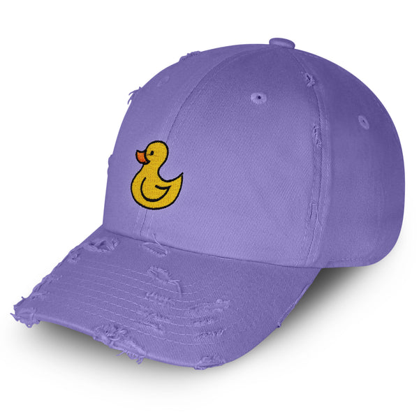 Duck Vintage Dad Hat Frayed Embroidered Cap Rubberduck Toy