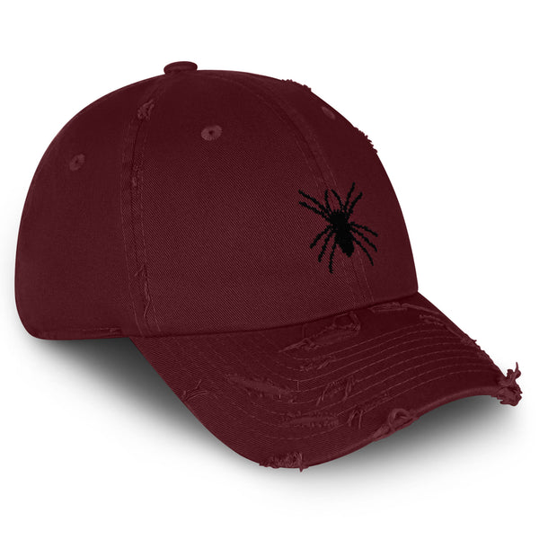 Tarantula Spider Vintage Dad Hat Frayed Embroidered Cap Insect