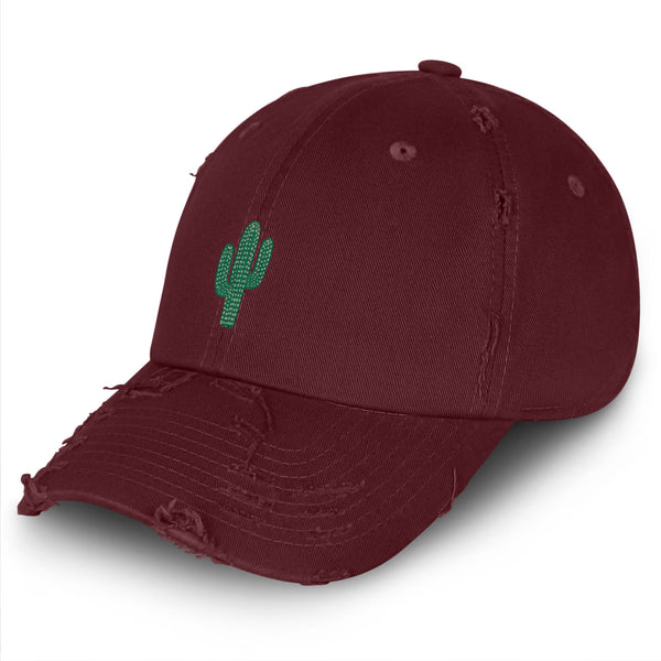 Cactus Vintage Dad Hat Frayed Embroidered Cap Desert