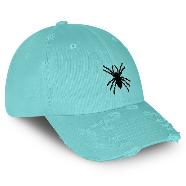 Tarantula Spider Vintage Dad Hat Frayed Embroidered Cap Insect