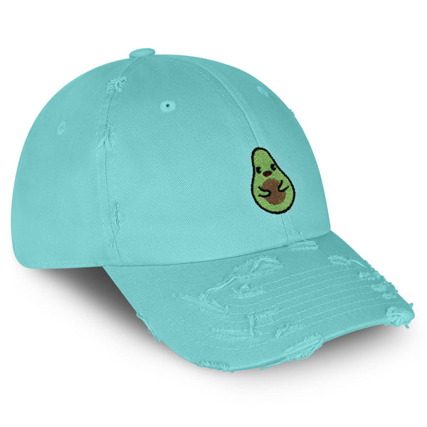 Avocado Vintage Dad Hat Frayed Embroidered Cap Farmers Market