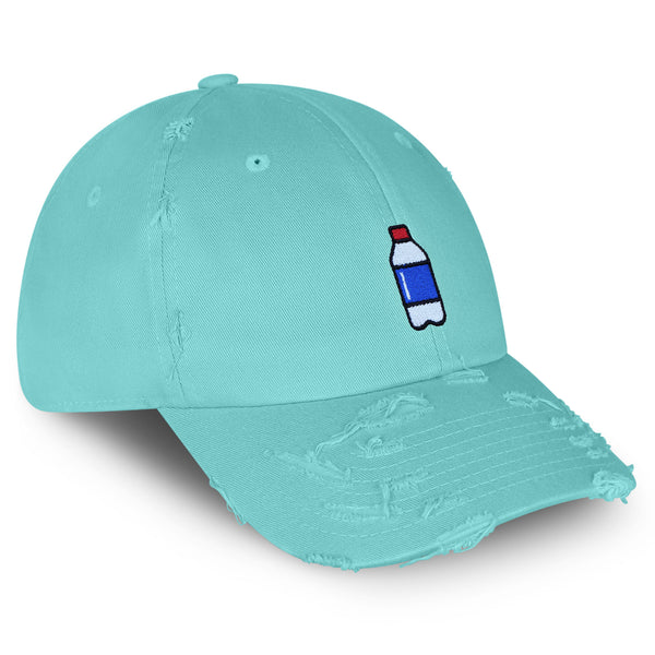 Plastic Water Bottle Vintage Dad Hat Frayed Embroidered Cap Random Image