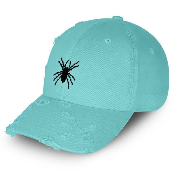 Tarantula Spider Vintage Dad Hat Frayed Embroidered Cap Insect