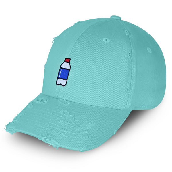 Plastic Water Bottle Vintage Dad Hat Frayed Embroidered Cap Random Image