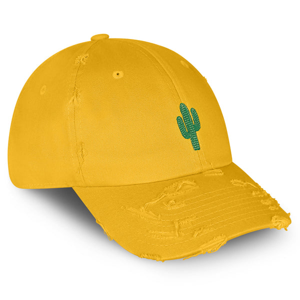 Cactus Vintage Dad Hat Frayed Embroidered Cap Desert