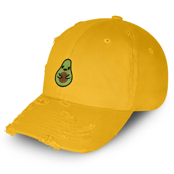 Avocado Vintage Dad Hat Frayed Embroidered Cap Farmers Market