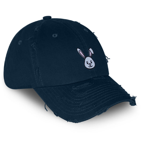 Easter Bunny Vintage Dad Hat Frayed Embroidered Cap Costume