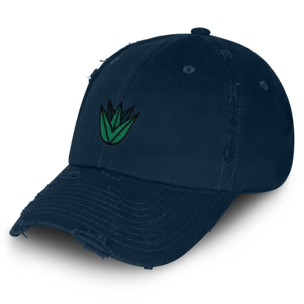 Agave Plant Vintage Dad Hat Frayed Embroidered Cap Tequila