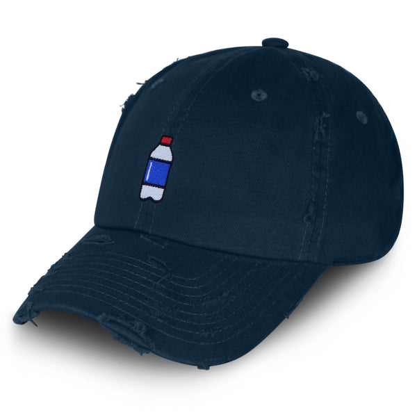 Plastic Water Bottle Vintage Dad Hat Frayed Embroidered Cap Random Image