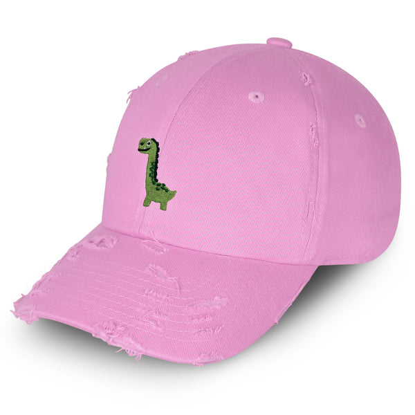 Apatosaurus Dinosaur Vintage Dad Hat Frayed Embroidered Cap Child Kid, Dino