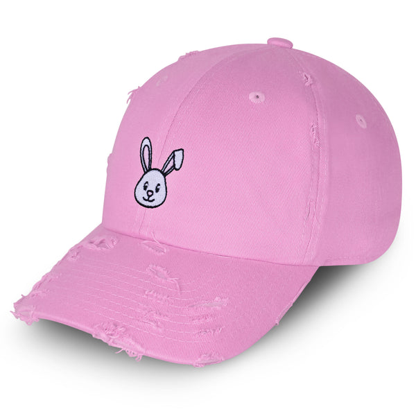 Easter Bunny Vintage Dad Hat Frayed Embroidered Cap Costume