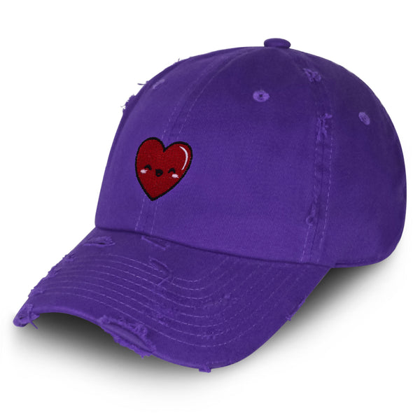 Cute Heart Vintage Dad Hat Frayed Embroidered Cap Health Healthy, Hospital