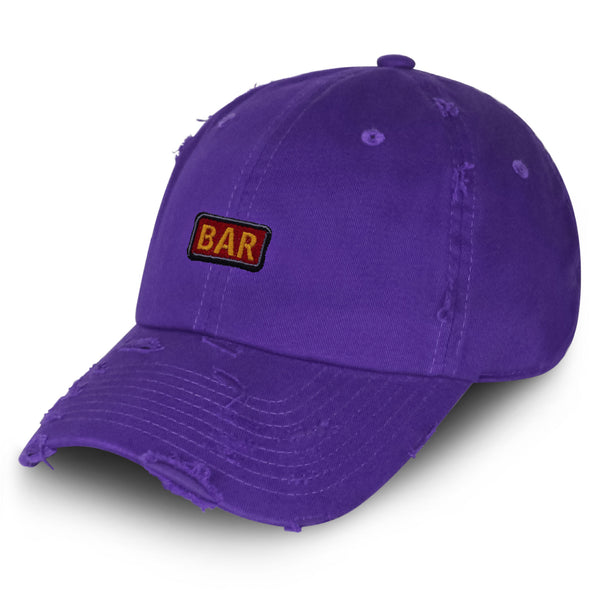 Slot Machine Vintage Dad Hat Frayed Embroidered Cap Casino BAR