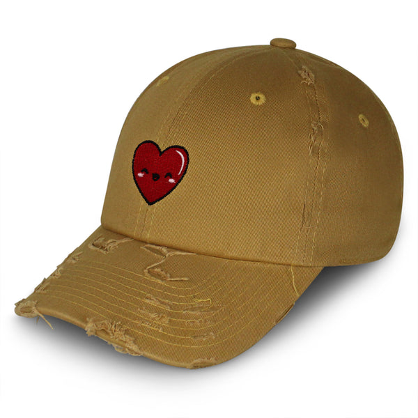 Cute Heart Vintage Dad Hat Frayed Embroidered Cap Health Healthy, Hospital