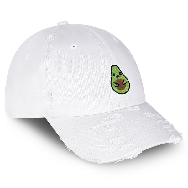 Avocado Vintage Dad Hat Frayed Embroidered Cap Farmers Market