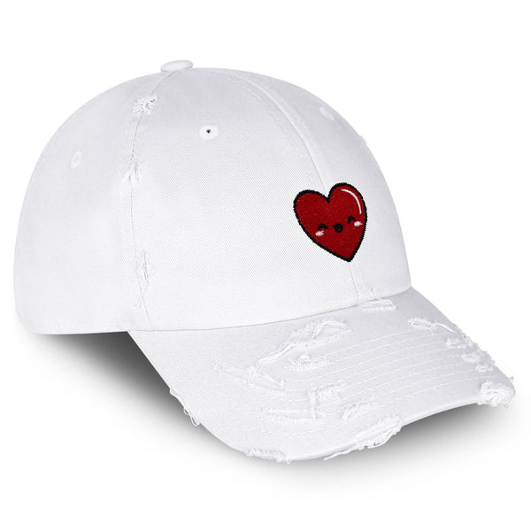 Cute Heart Vintage Dad Hat Frayed Embroidered Cap Health Healthy, Hospital