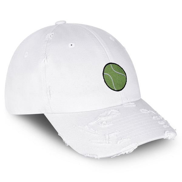 Tennis Ball Vintage Dad Hat Frayed Embroidered Cap Fan Sharapova, Tennis