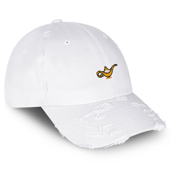 Magic Lamp Vintage Dad Hat Frayed Embroidered Cap Genie