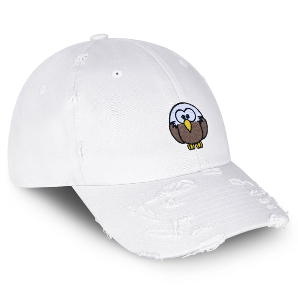 Eagle Vintage Dad Hat Frayed Embroidered Cap Cute