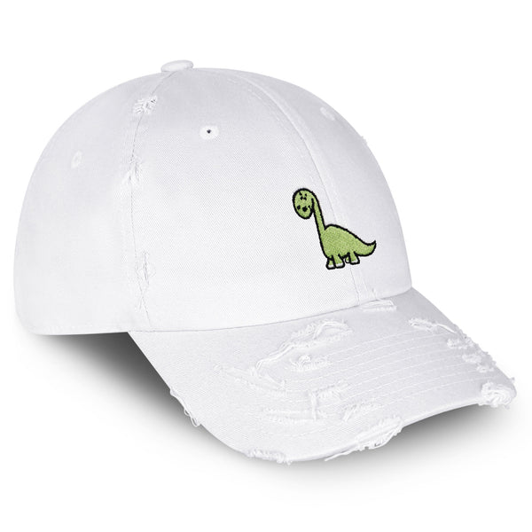 Dinosaur Vintage Dad Hat Frayed Embroidered Cap Cute