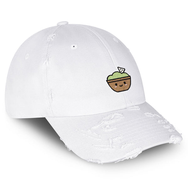 Chips and Guacamole Vintage Dad Hat Frayed Embroidered Cap Cute Foodie