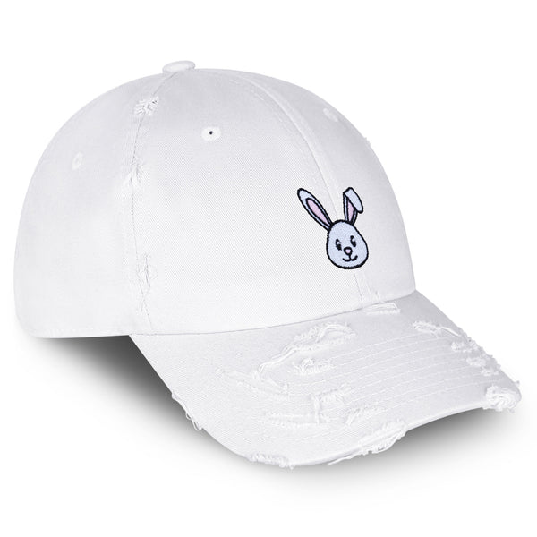 Easter Bunny Vintage Dad Hat Frayed Embroidered Cap Costume