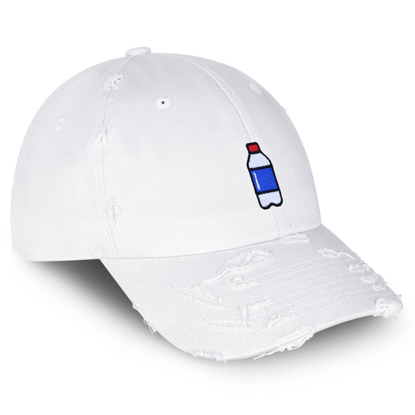 Plastic Water Bottle Vintage Dad Hat Frayed Embroidered Cap Random Image