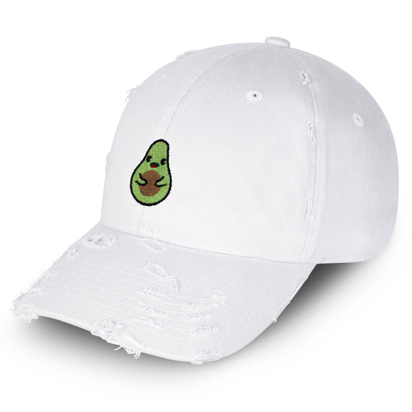 Avocado Vintage Dad Hat Frayed Embroidered Cap Farmers Market