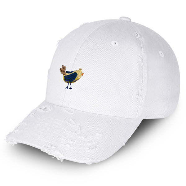 Bird Vintage Dad Hat Frayed Embroidered Cap Pigeon Dove