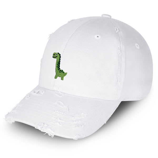 Apatosaurus Dinosaur Vintage Dad Hat Frayed Embroidered Cap Child Kid, Dino