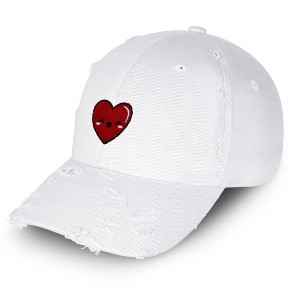 Cute Heart Vintage Dad Hat Frayed Embroidered Cap Health Healthy, Hospital