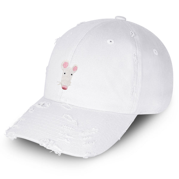 Hamster Vintage Dad Hat Frayed Embroidered Cap Cage Mouse