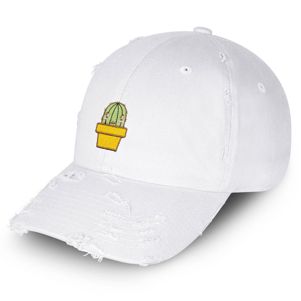 Cactus Vintage Dad Hat Frayed Embroidered Cap Plant Desert