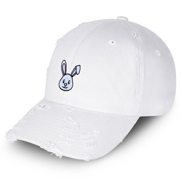 Easter Bunny Vintage Dad Hat Frayed Embroidered Cap Costume