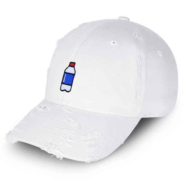 Plastic Water Bottle Vintage Dad Hat Frayed Embroidered Cap Random Image