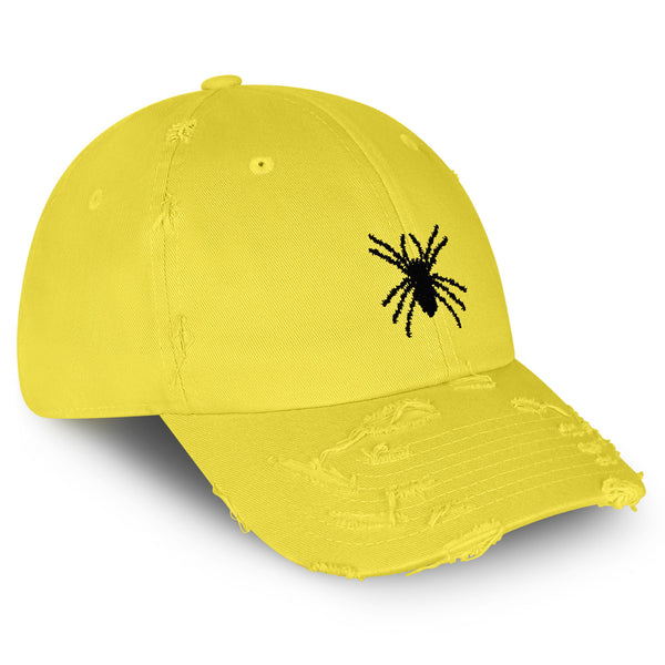 Tarantula Spider Vintage Dad Hat Frayed Embroidered Cap Insect