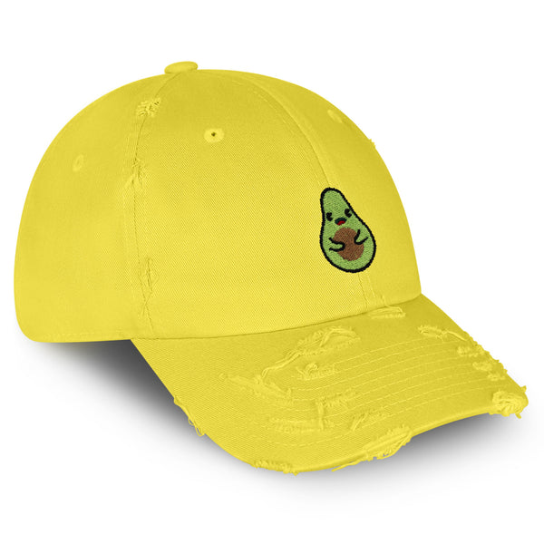 Avocado Vintage Dad Hat Frayed Embroidered Cap Farmers Market