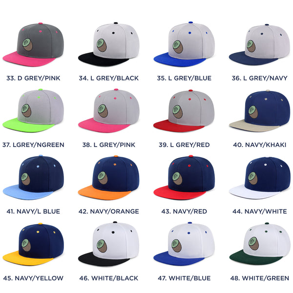 Kiwi Snapback Hat Embroidered Hip-Hop Baseball Cap Fruit