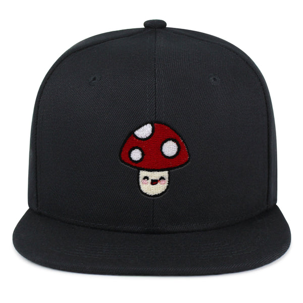 Mushroom Snapback Hat Embroidered Hip-Hop Baseball Cap Vegetable