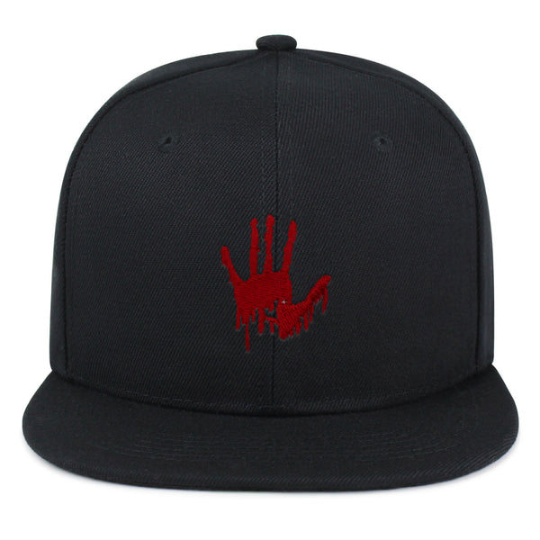 Bloody Hand Snapback Hat Embroidered Hip-Hop Baseball Cap Horror