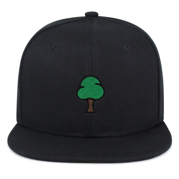 Tree  Snapback Hat Embroidered Hip-Hop Baseball Cap Green