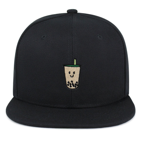 Boba Tea  Snapback Hat Embroidered Hip-Hop Baseball Cap Pearl