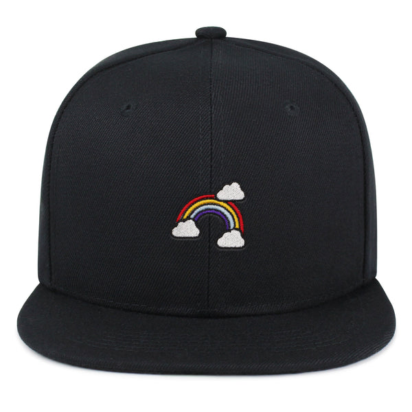 Rainbow Snapback Hat Embroidered Hip-Hop Baseball Cap Cute