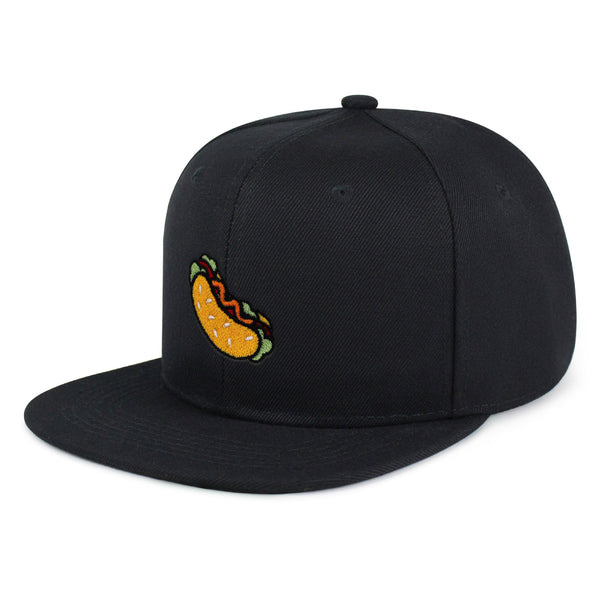 Hot Dog Snapback Hat Embroidered Hip-Hop Baseball Cap Fast Food