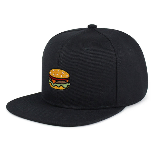 Hamburger Snapback Hat Embroidered Hip-Hop Baseball Cap Fast Food