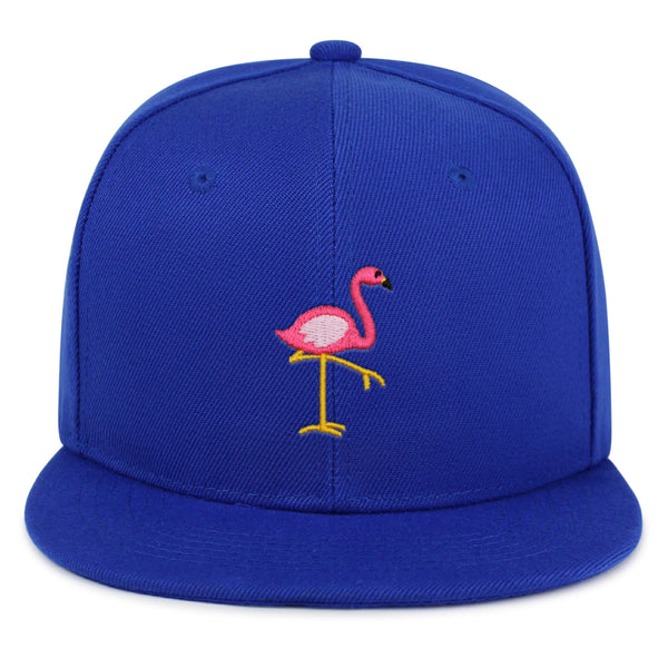 Flamingo Snapback Hat Embroidered Hip-Hop Baseball Cap Bird Pink