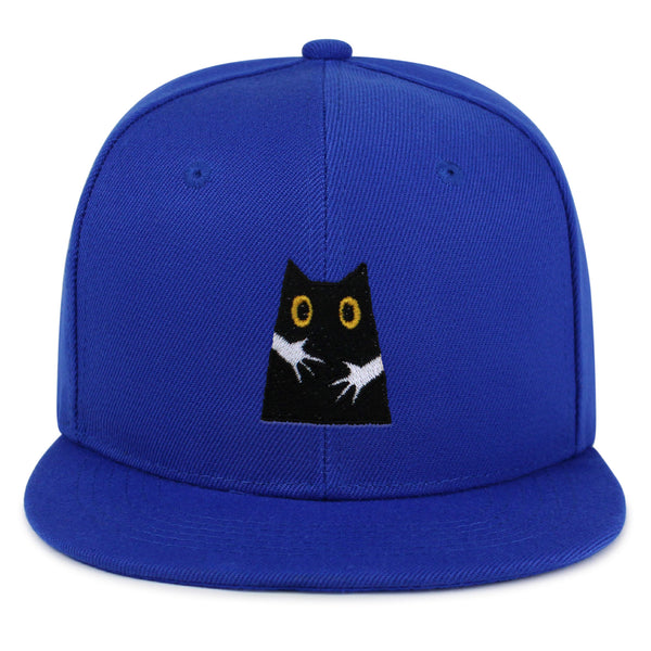 Hugs Snapback Hat Embroidered Hip-Hop Baseball Cap Black Cat Mom