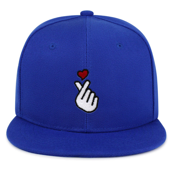 Korean Heart Finger Snapback Hat Embroidered Hip-Hop Baseball Cap Korea Sign