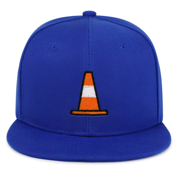 Safety Cone Snapback Hat Embroidered Hip-Hop Baseball Cap Construction